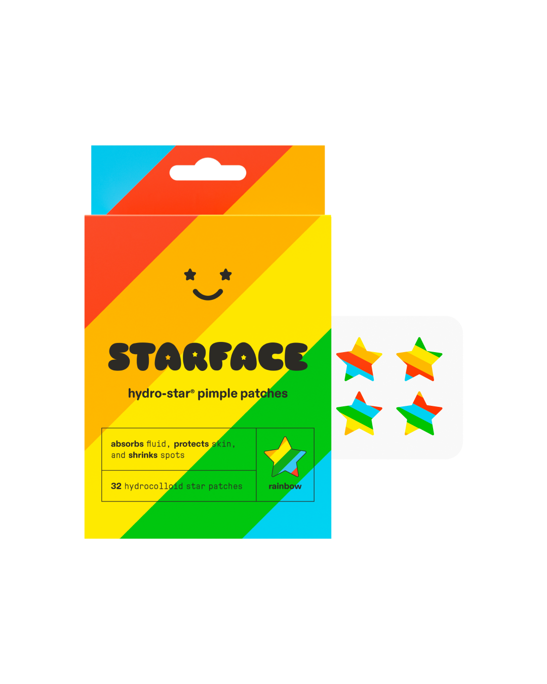 rainbow star - Photo Ready Small Patch Pack